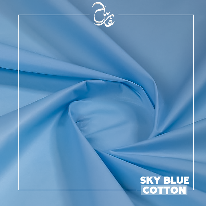 Men's Unstitched Cotton Suit โ Sky Blue | Faris Fabrics